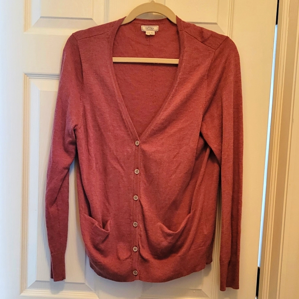 Pink FatFace Cardigan with pockets